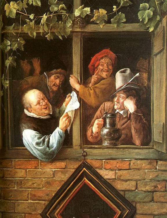Jan Steen Rhetoricians at a Window Norge oil painting art